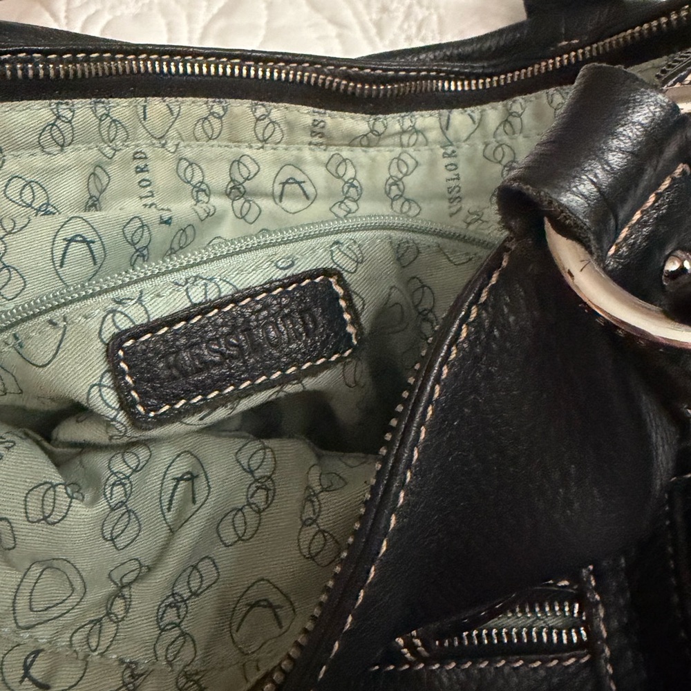 Kesslord (Paris) Elegant Black Leather Tote Bag - Picture 3 of 6